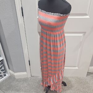 Pink Rose Vibrant Striped Dress